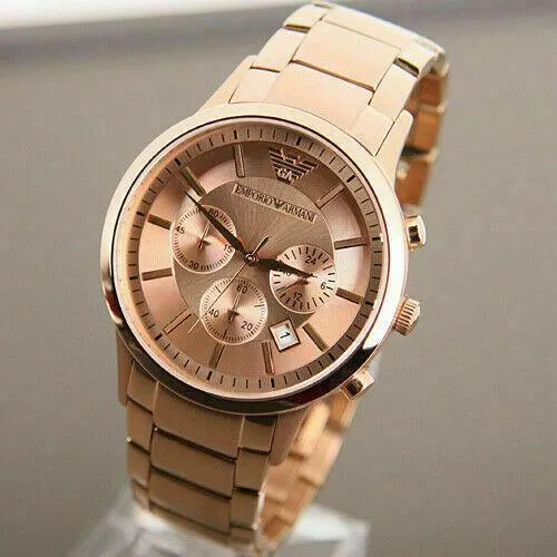 Emporio Armani Classic Rose Gold Chronograph Men's Watch AR2452