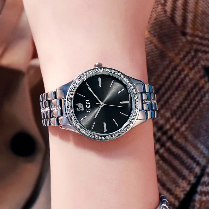 Fashion diamond trendy watch temperament wild waterproof women's watcehes