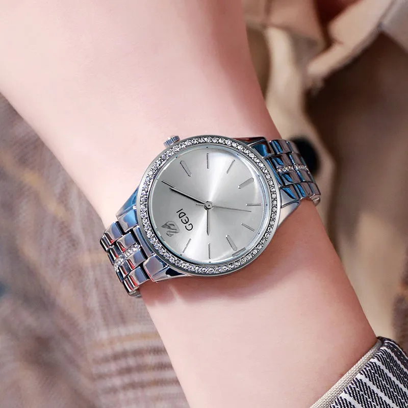 Fashion diamond trendy watch temperament wild waterproof women's watcehes