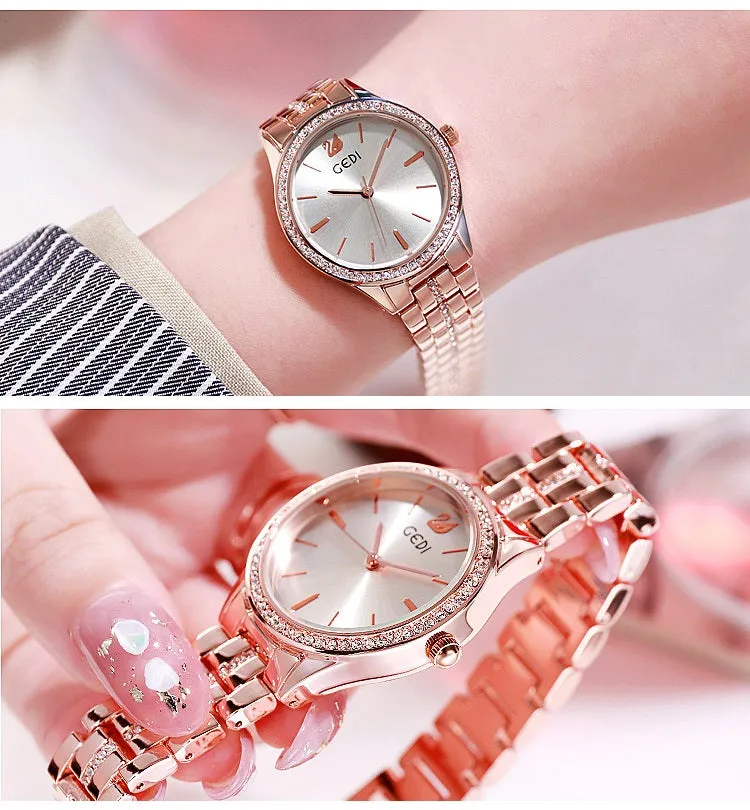 Fashion diamond trendy watch temperament wild waterproof women's watcehes