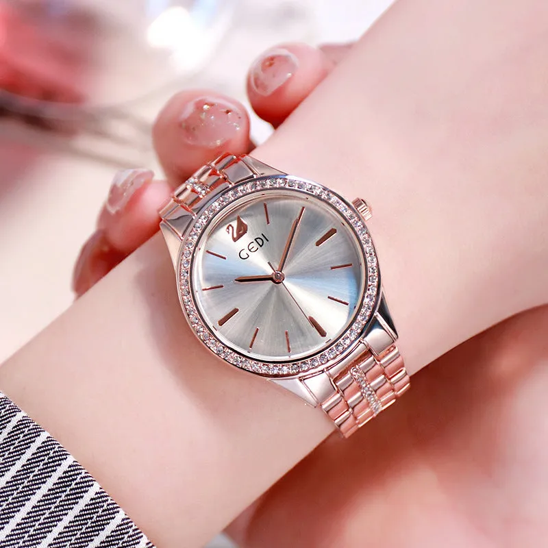 Fashion diamond trendy watch temperament wild waterproof women's watcehes