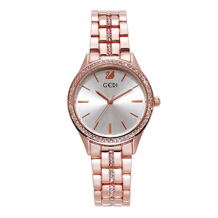 Fashion diamond trendy watch temperament wild waterproof women's watcehes
