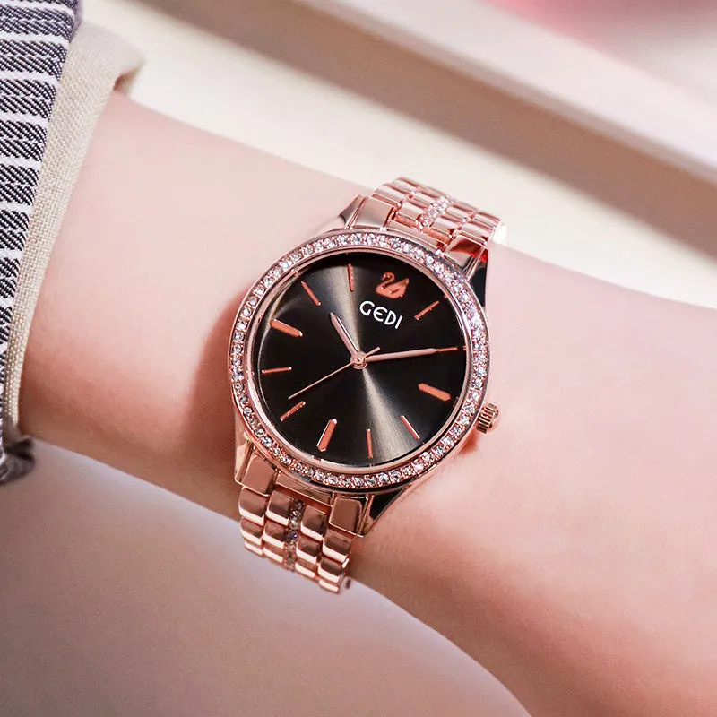 Fashion diamond trendy watch temperament wild waterproof women's watcehes