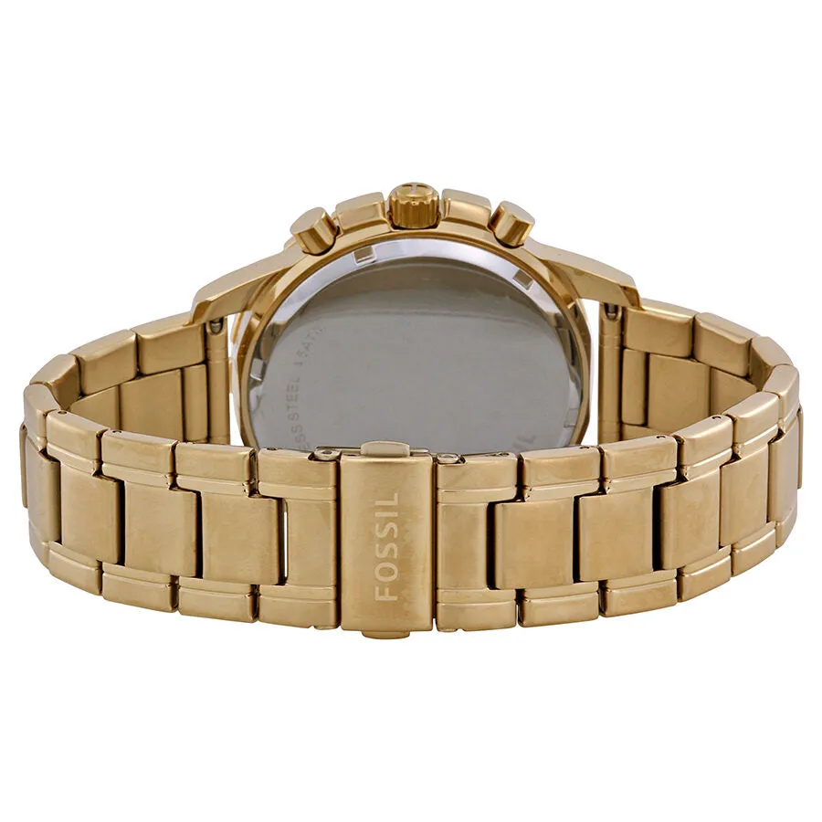 Fossil Dean Chronograph Champagne Dial Gold-tone Men's Watch FS4867