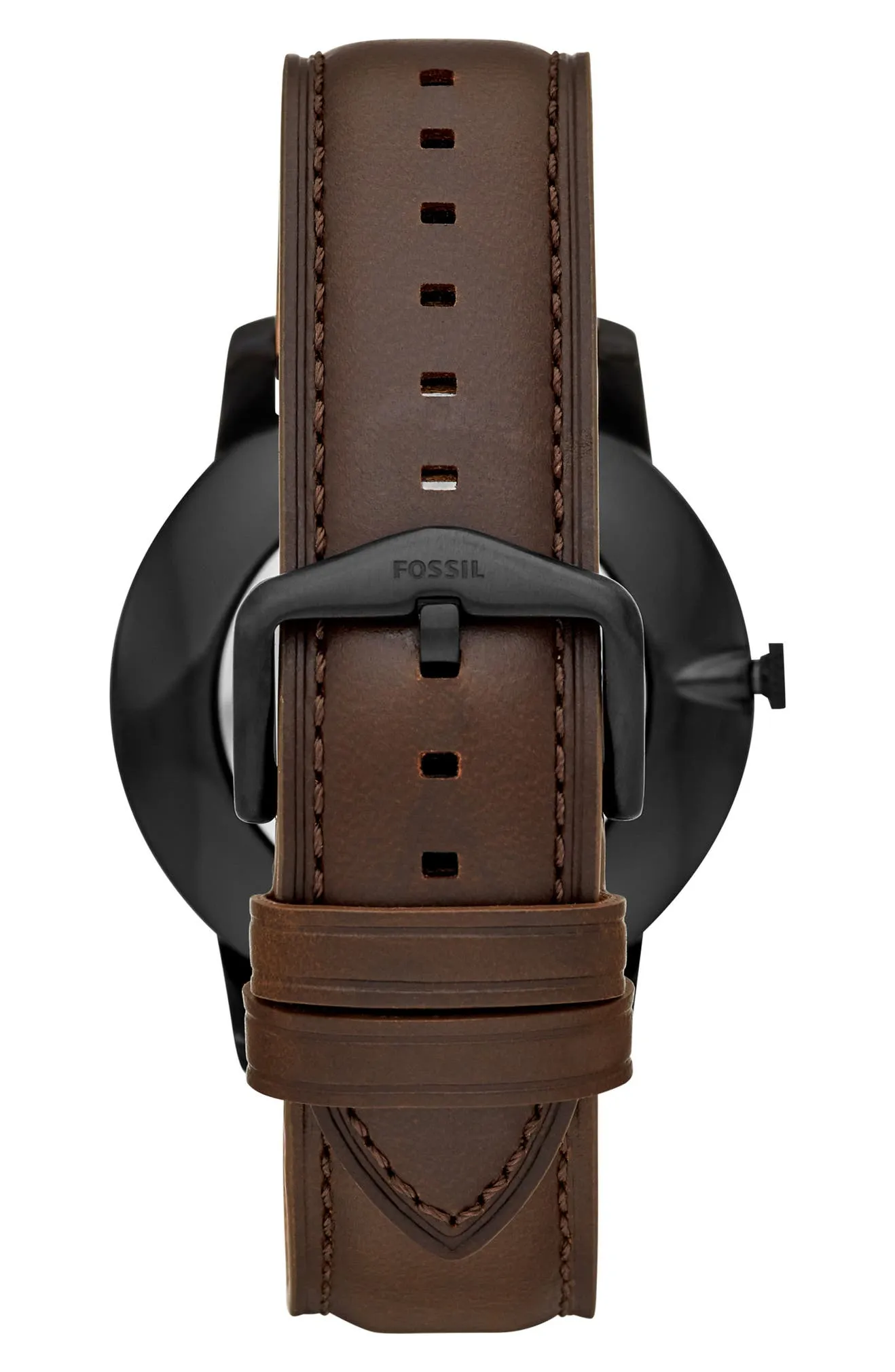 Fossil FS5557SET Minimalist Three-Hand Brown Leather Men Watches Lexor Miami