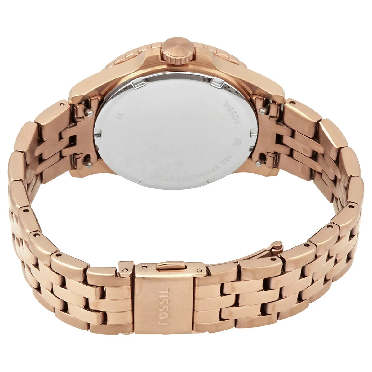 Fossil Quartz Rose Gold Dial Rose Gold-tone Ladies Watch ES4748