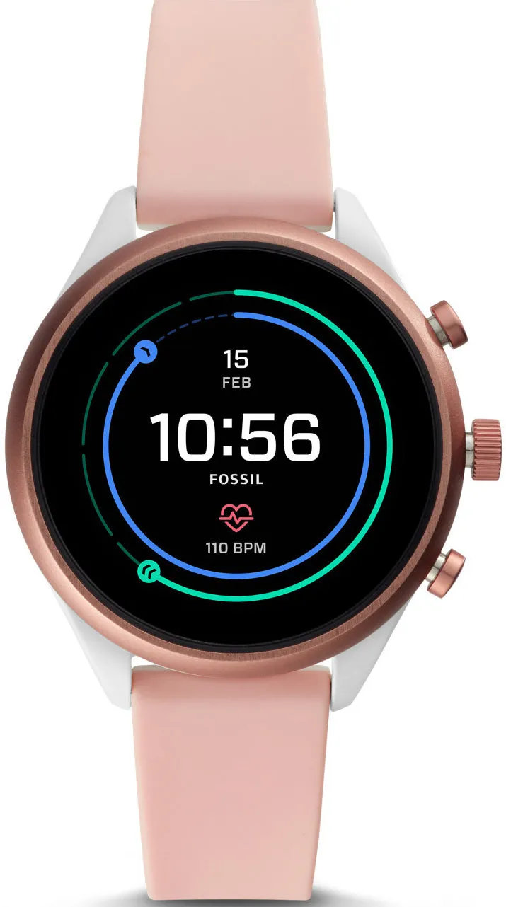 Fossil Watch Sport Smartwatch Blush Silicone D