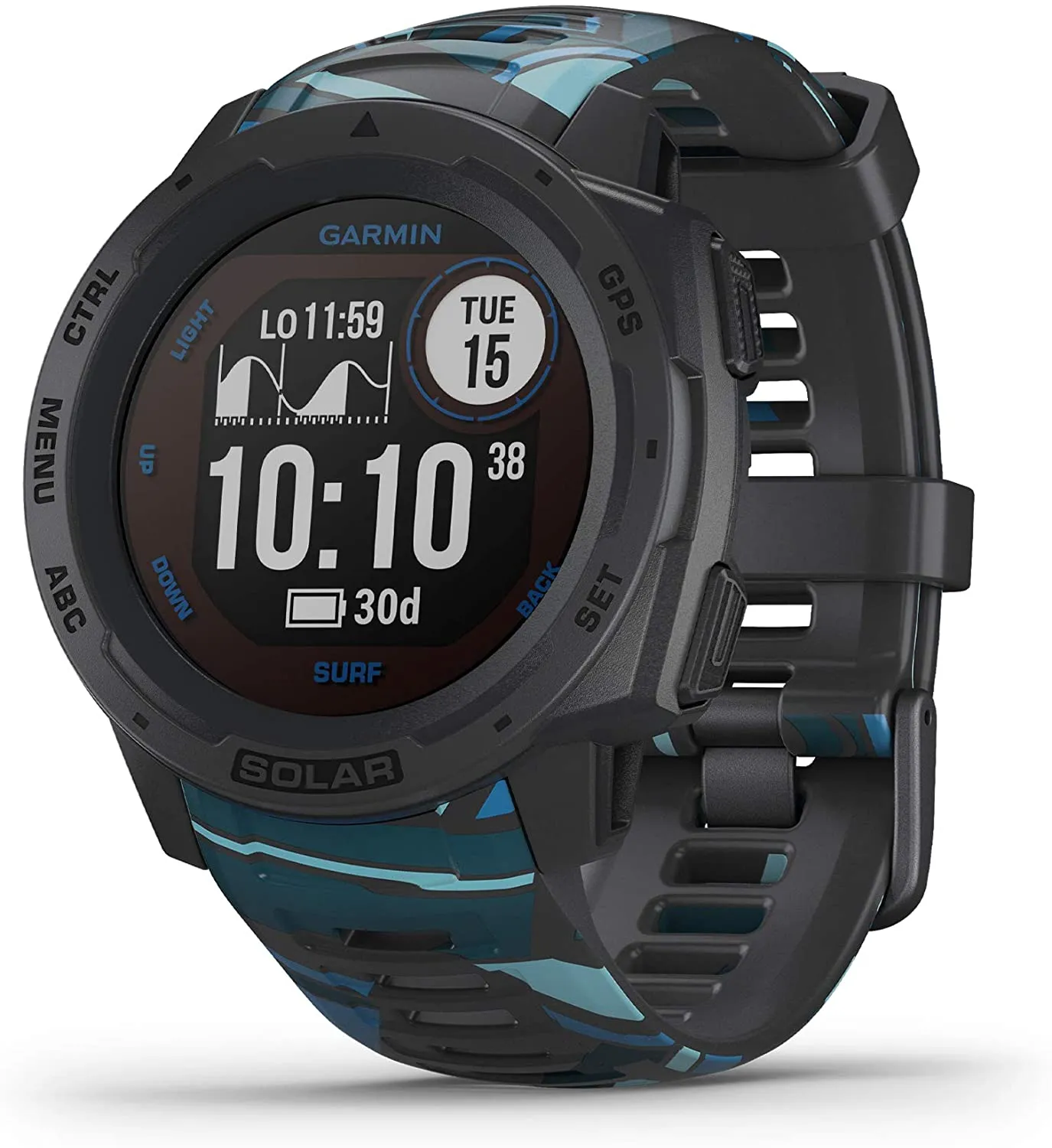 Garmin 010-02064-00 Instinct, Rugged Outdoor Watch with GPS, Features Glonass and Galileo, Heart Rate Monitoring and 3-Axis Compass, Graphite