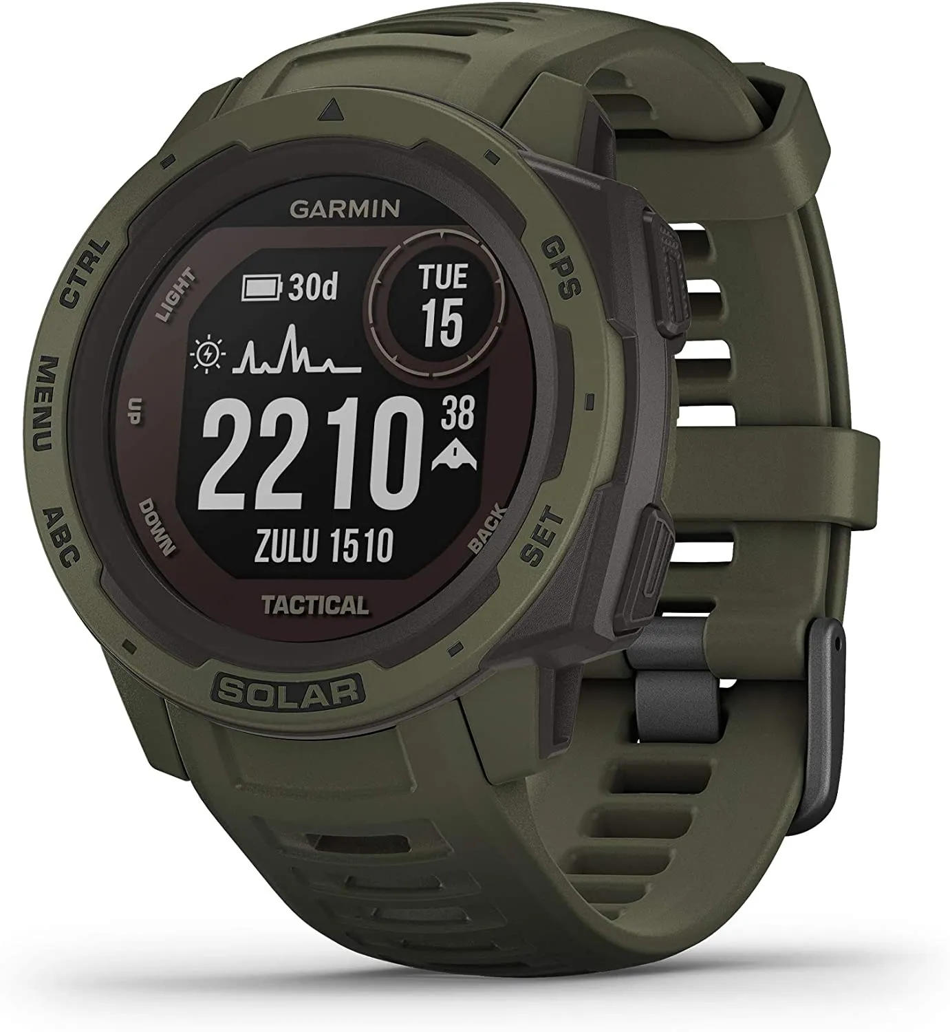 Garmin 010-02064-00 Instinct, Rugged Outdoor Watch with GPS, Features Glonass and Galileo, Heart Rate Monitoring and 3-Axis Compass, Graphite