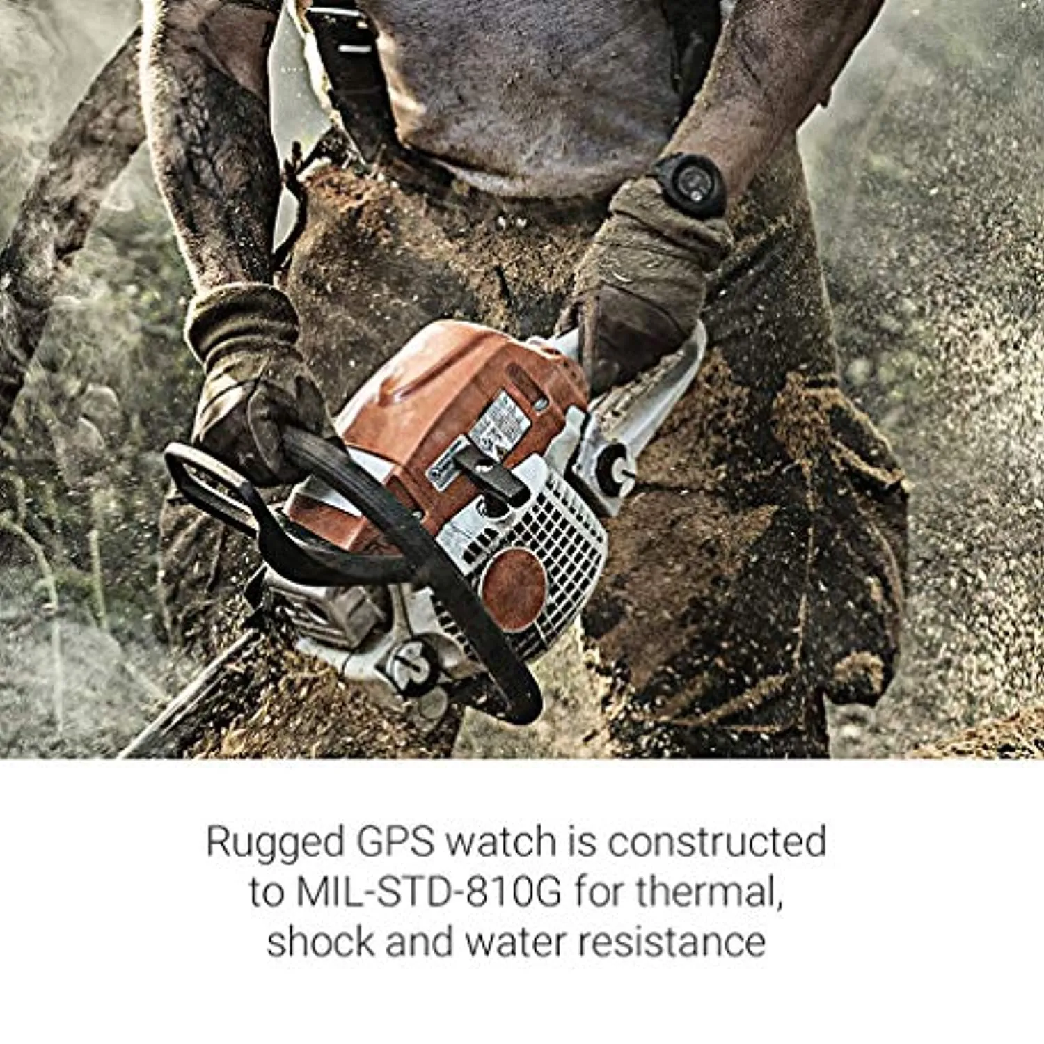Garmin 010-02064-00 Instinct, Rugged Outdoor Watch with GPS, Features Glonass and Galileo, Heart Rate Monitoring and 3-Axis Compass, Graphite
