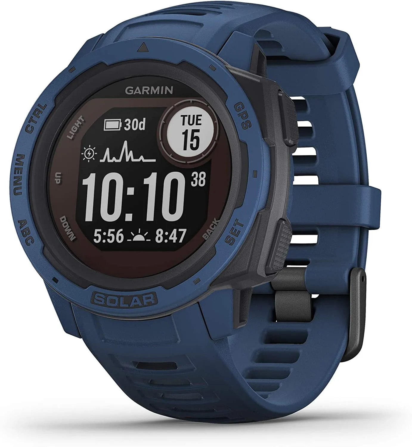 Garmin 010-02064-00 Instinct, Rugged Outdoor Watch with GPS, Features Glonass and Galileo, Heart Rate Monitoring and 3-Axis Compass, Graphite