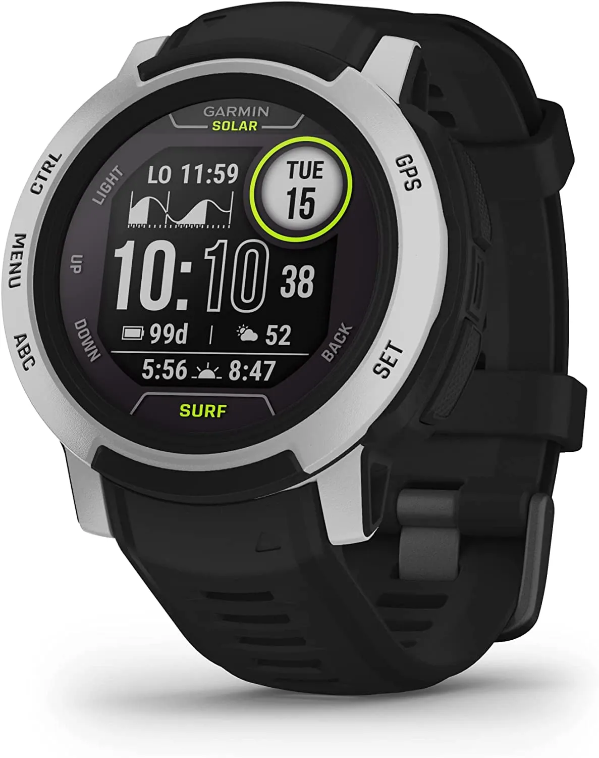 Garmin 010-02064-00 Instinct, Rugged Outdoor Watch with GPS, Features Glonass and Galileo, Heart Rate Monitoring and 3-Axis Compass, Graphite