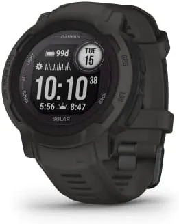 Garmin 010-02064-00 Instinct, Rugged Outdoor Watch with GPS, Features Glonass and Galileo, Heart Rate Monitoring and 3-Axis Compass, Graphite