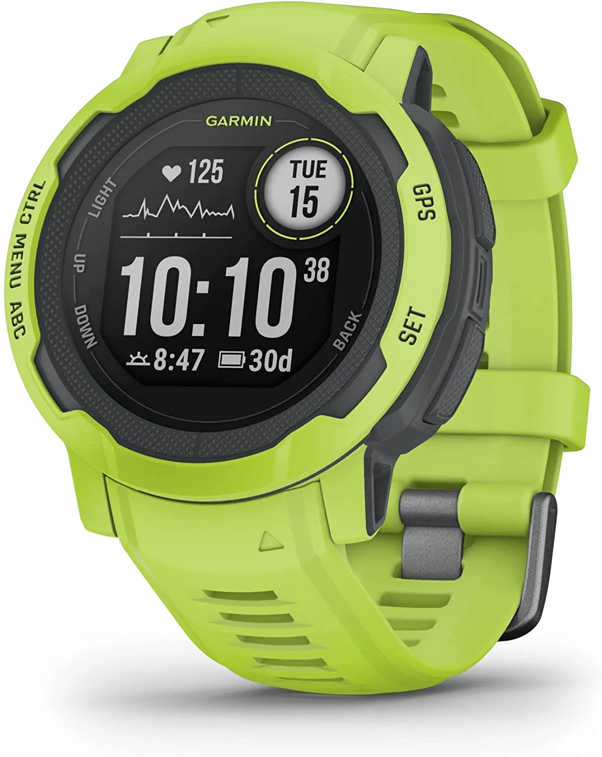Garmin 010-02064-00 Instinct, Rugged Outdoor Watch with GPS, Features Glonass and Galileo, Heart Rate Monitoring and 3-Axis Compass, Graphite