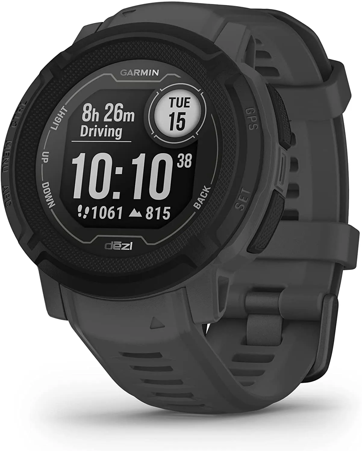 Garmin 010-02064-00 Instinct, Rugged Outdoor Watch with GPS, Features Glonass and Galileo, Heart Rate Monitoring and 3-Axis Compass, Graphite