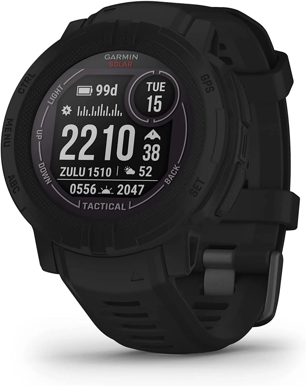 Garmin 010-02064-00 Instinct, Rugged Outdoor Watch with GPS, Features Glonass and Galileo, Heart Rate Monitoring and 3-Axis Compass, Graphite