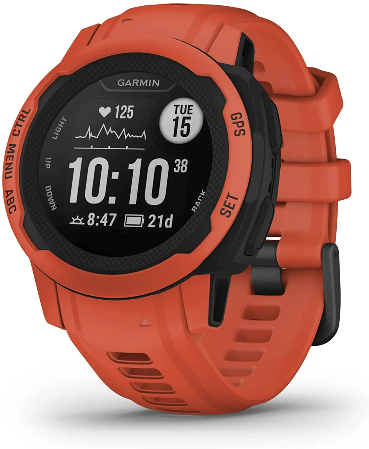 Garmin 010-02064-00 Instinct, Rugged Outdoor Watch with GPS, Features Glonass and Galileo, Heart Rate Monitoring and 3-Axis Compass, Graphite