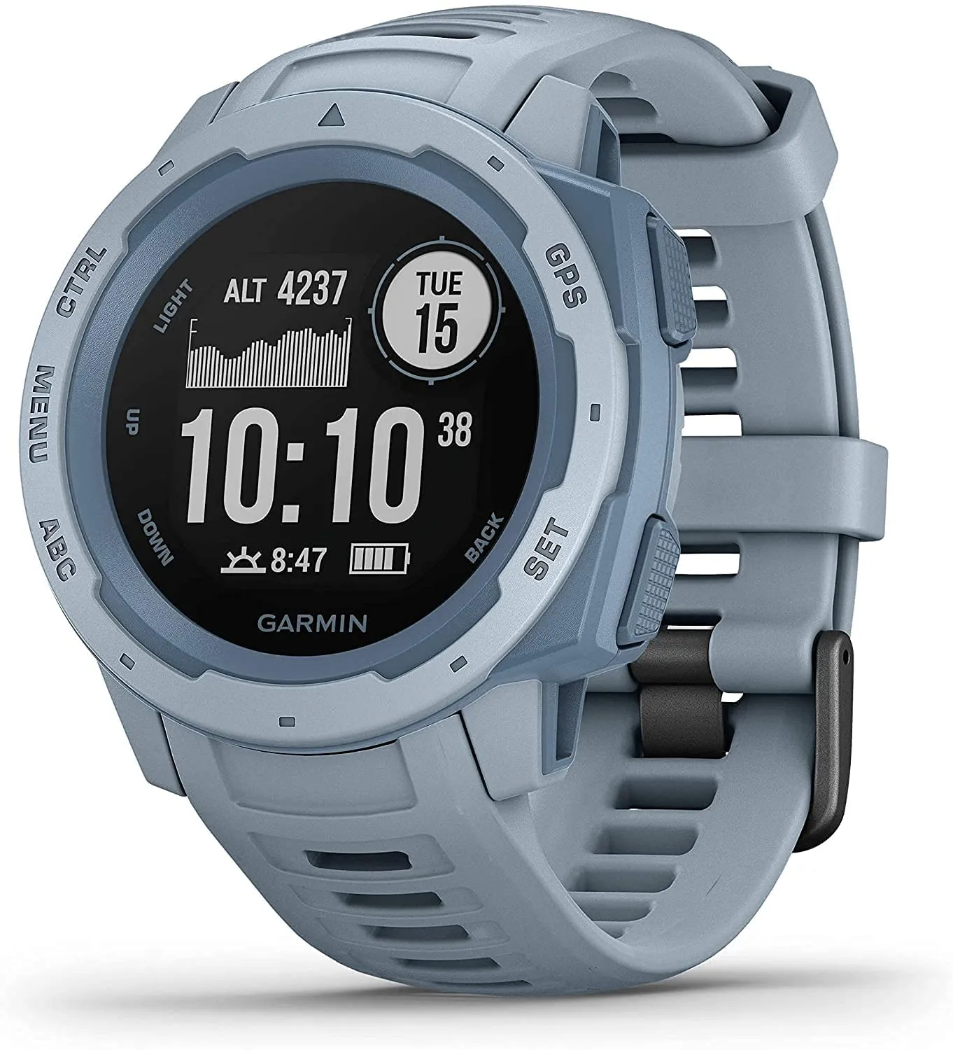 Garmin 010-02064-00 Instinct, Rugged Outdoor Watch with GPS, Features Glonass and Galileo, Heart Rate Monitoring and 3-Axis Compass, Graphite