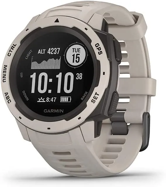 Garmin 010-02064-00 Instinct, Rugged Outdoor Watch with GPS, Features Glonass and Galileo, Heart Rate Monitoring and 3-Axis Compass, Graphite