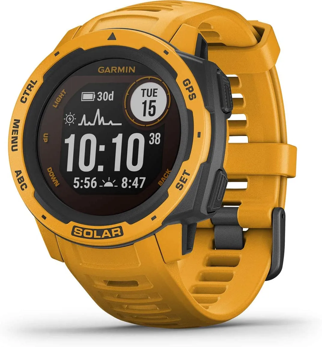 Garmin 010-02064-00 Instinct, Rugged Outdoor Watch with GPS, Features Glonass and Galileo, Heart Rate Monitoring and 3-Axis Compass, Graphite