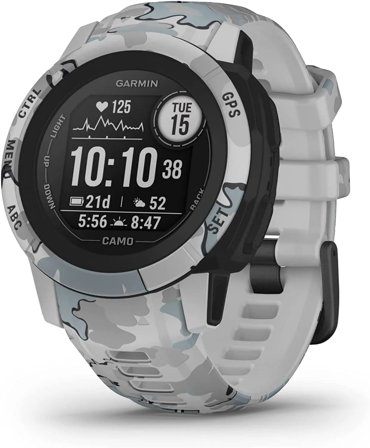 Garmin 010-02064-00 Instinct, Rugged Outdoor Watch with GPS, Features Glonass and Galileo, Heart Rate Monitoring and 3-Axis Compass, Graphite