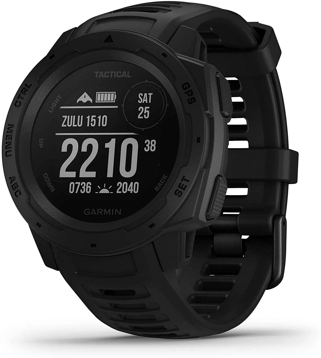 Garmin 010-02064-00 Instinct, Rugged Outdoor Watch with GPS, Features Glonass and Galileo, Heart Rate Monitoring and 3-Axis Compass, Graphite