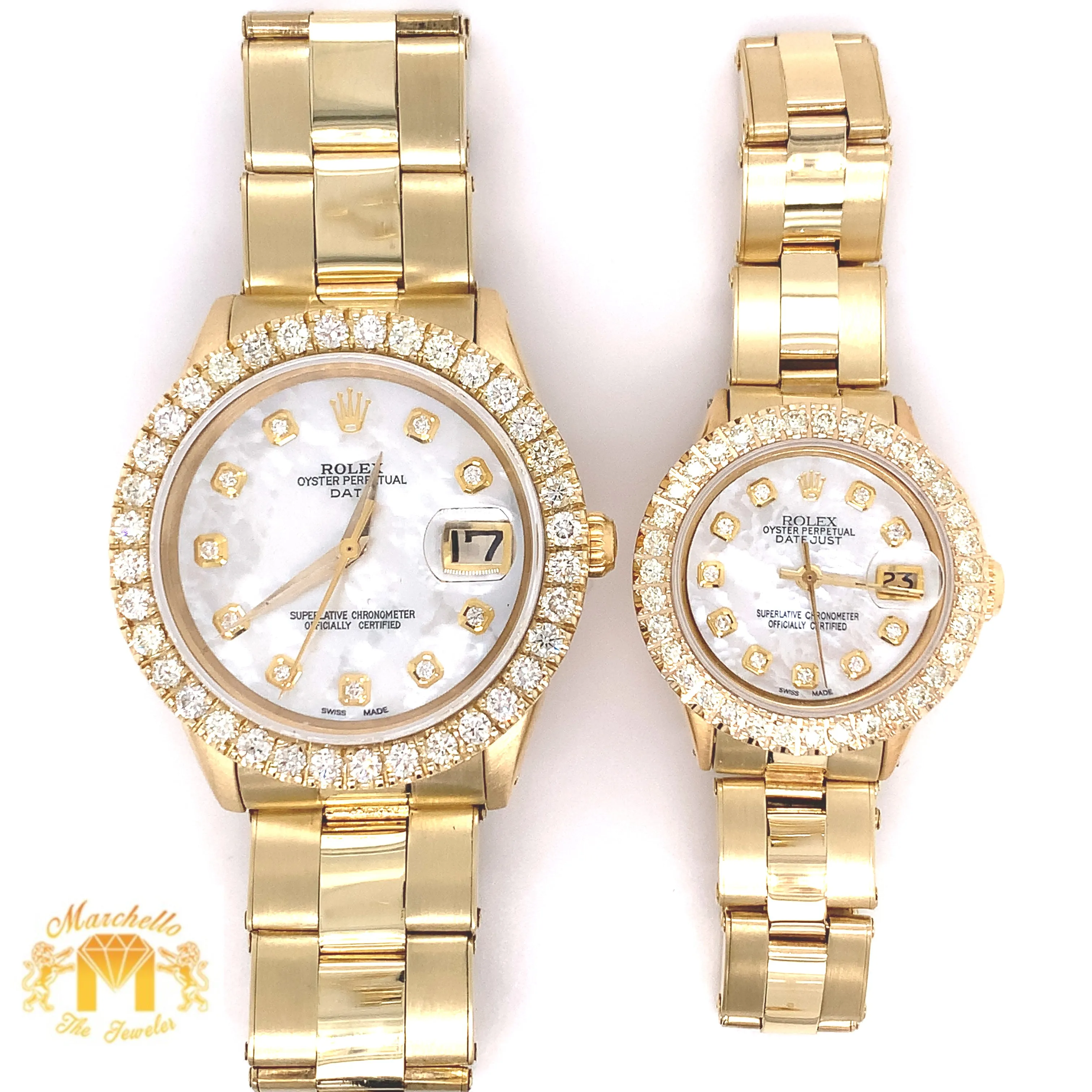 Gold and Diamond Rolex Watch (His and Hers Set)