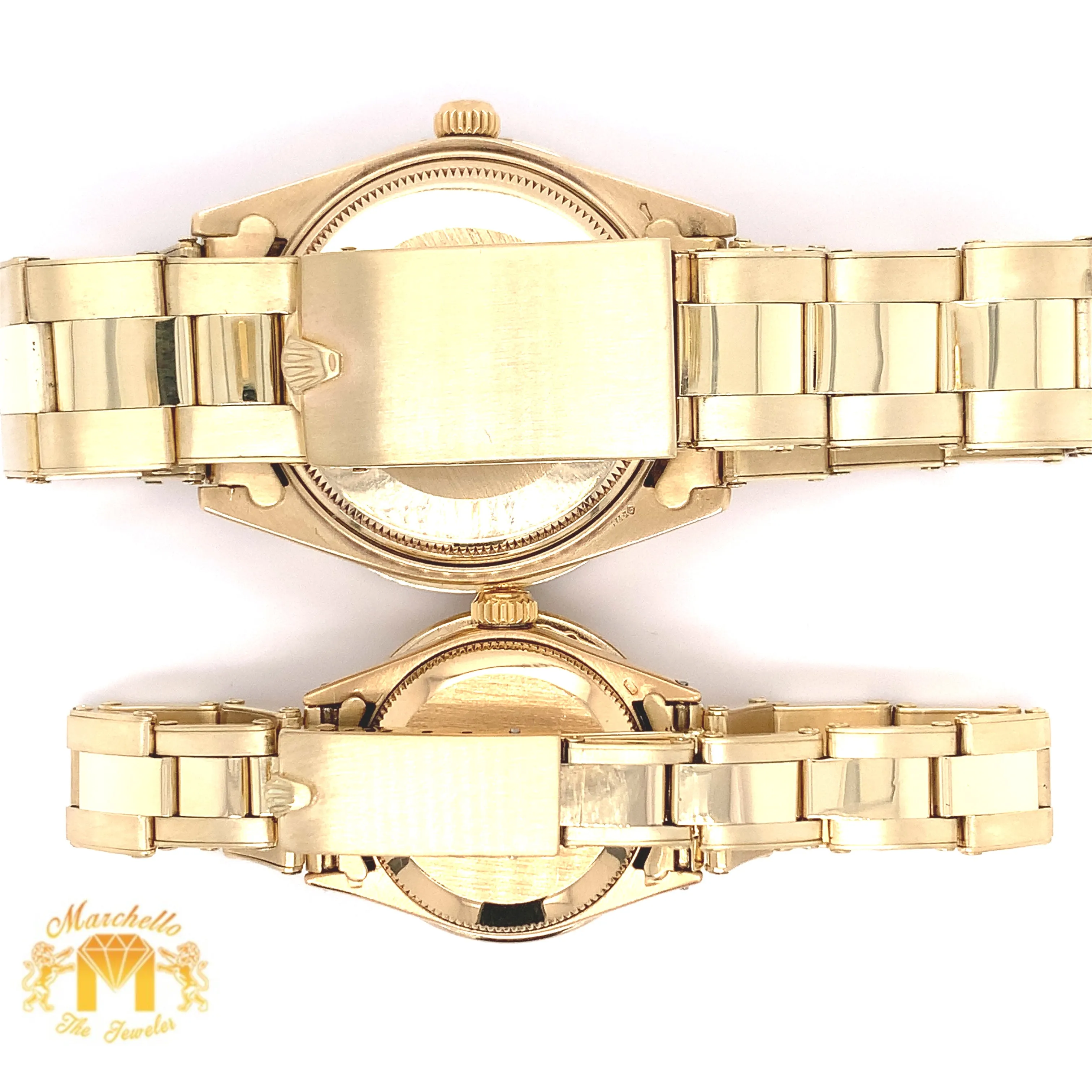 Gold and Diamond Rolex Watch (His and Hers Set)