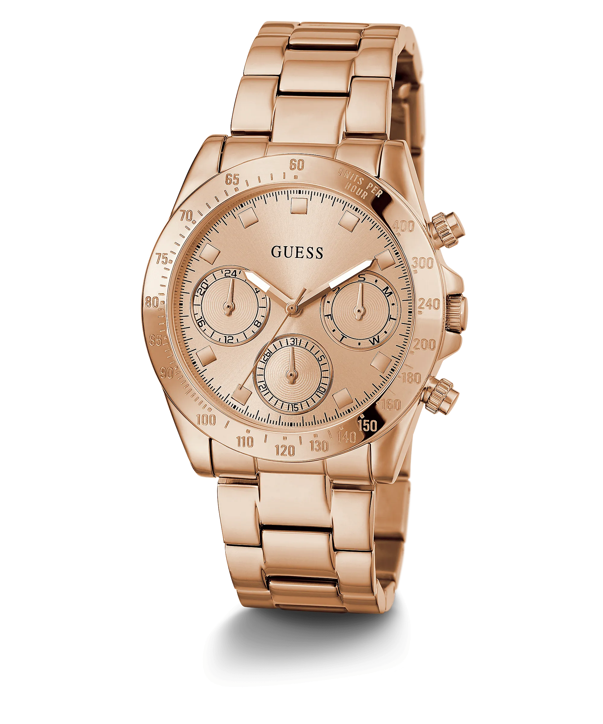Guess Eclipse Rose Gold Tone Unisex Watch GW0314L3