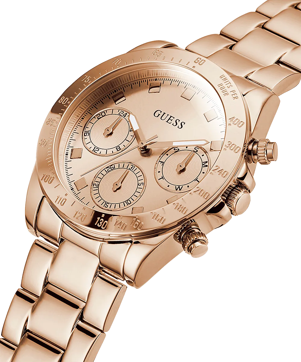 Guess Eclipse Rose Gold Tone Unisex Watch GW0314L3