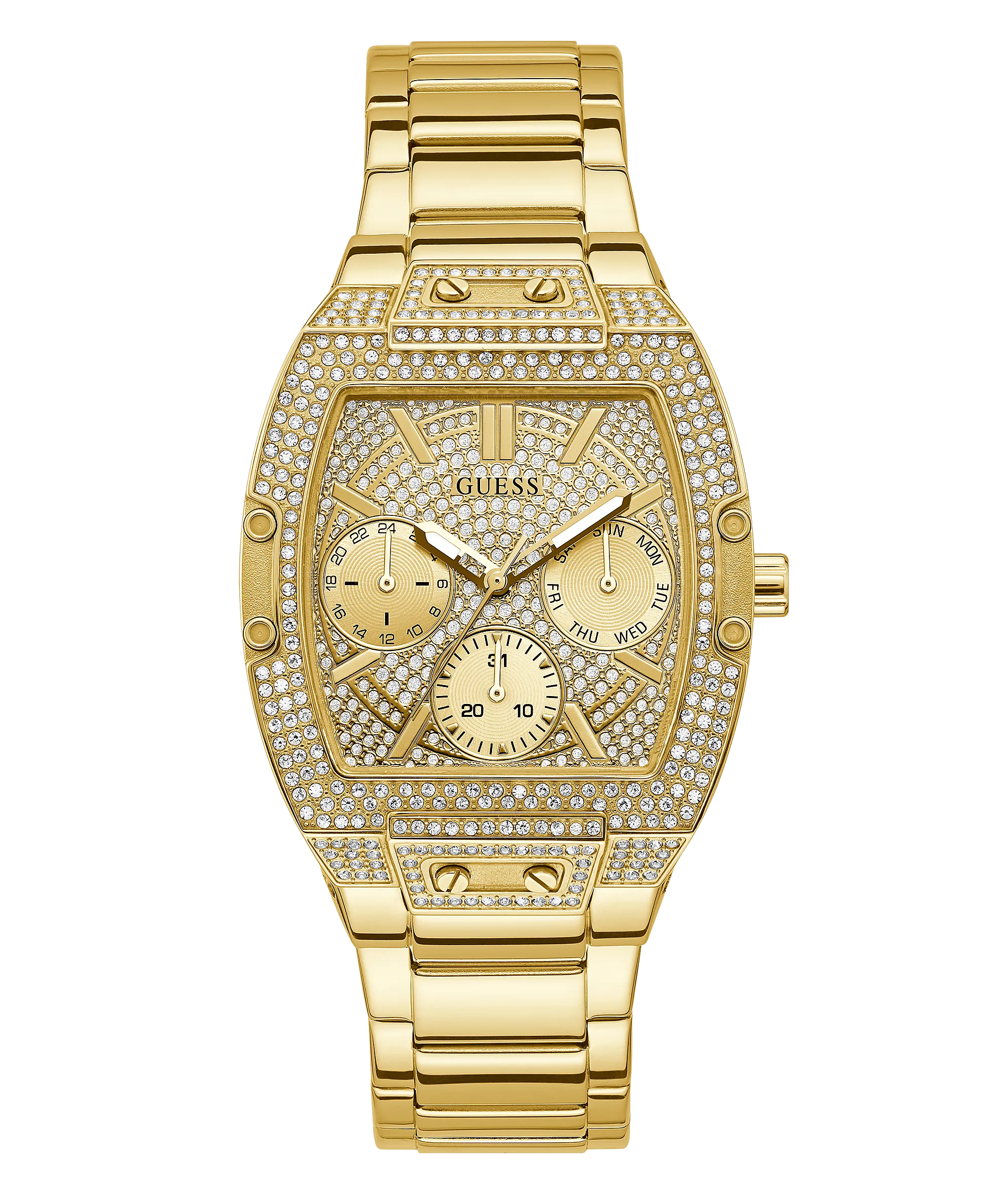Guess Pave Gold Dial Women's Watch GW0104L2