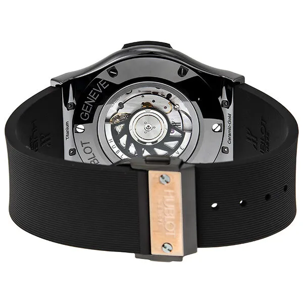 Hublot Classic Fusion Black Carbon Fiber Dial Black Rubber Men's Watch 511.CP.1780.RX