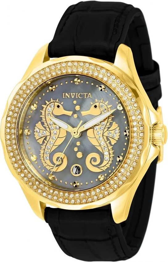 Invicta Wildflower Seahorse Quartz Ladies Watch 32663