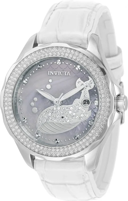 Invicta Wildflower Whale Quartz Crystal Ladies Watch 32670