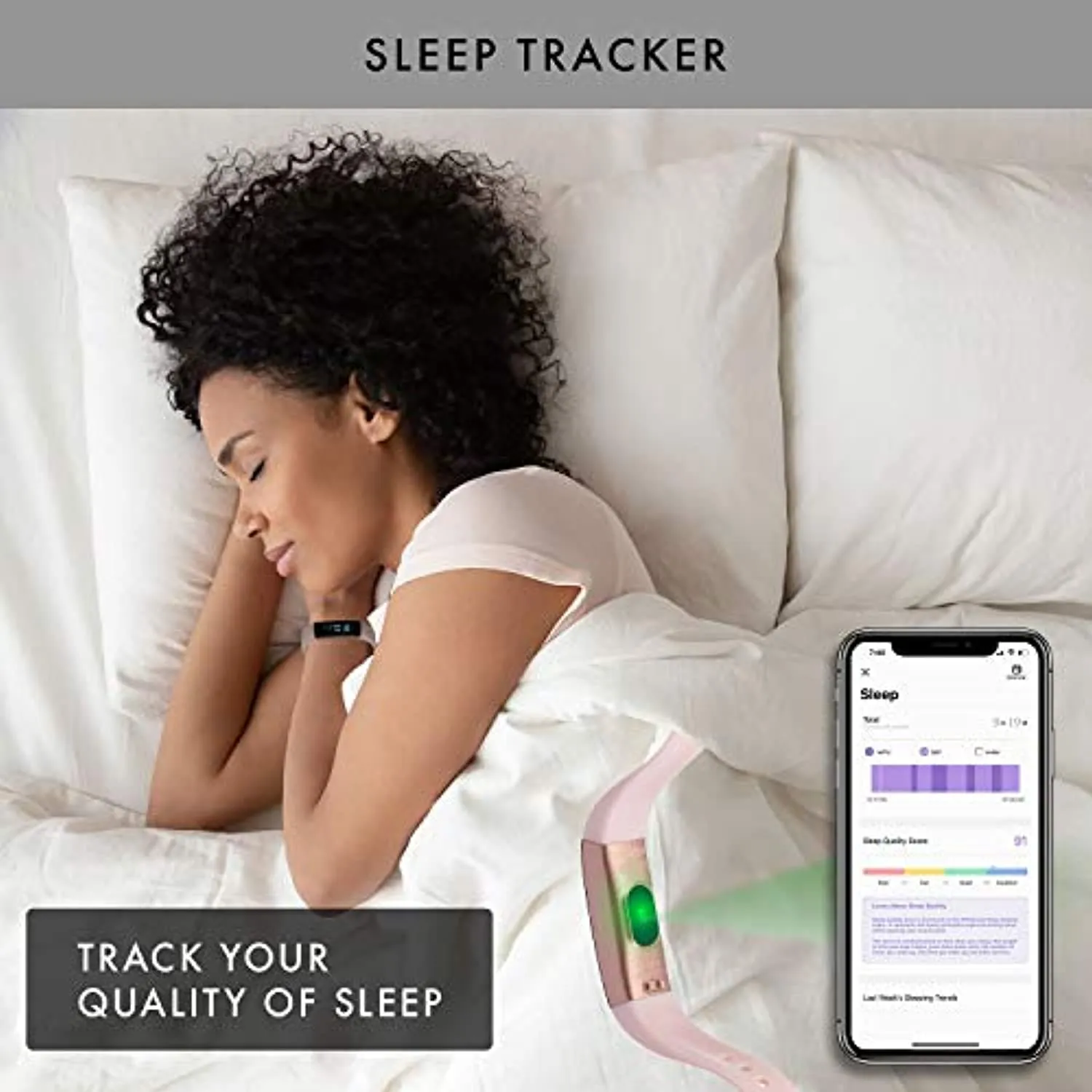 iTouch Slim Waterproof Fitness Activity Tracker, Heart Rate Monitor, Multi-Sports Mode, Pedometer, for Android and iOS Smartphones, Comes with Interchangeable Straps