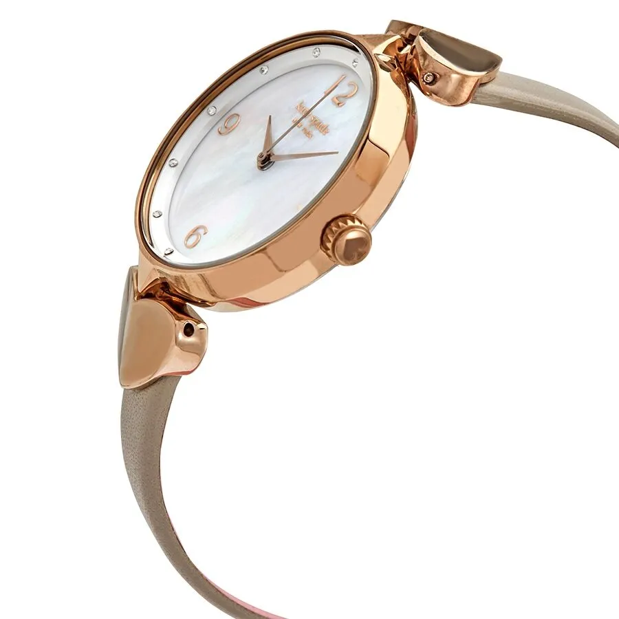 Kate Spade Hollis Quartz Crystal Mother of Pearl Dial Ladies Watch KSW1548