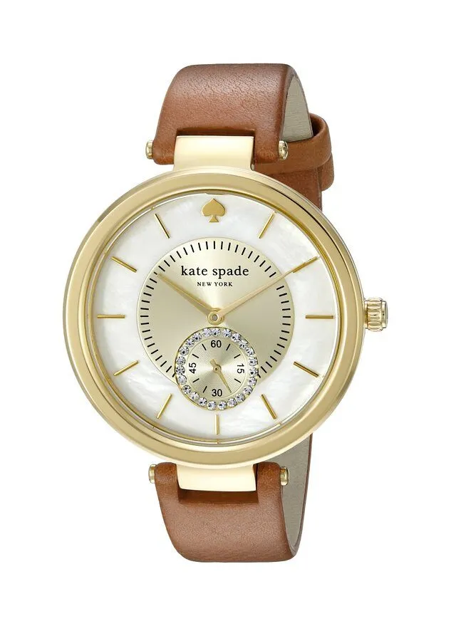 Kate Spade Perry Mother of Pearl 23K Gold Plated Ladies Watch 1YRU0751