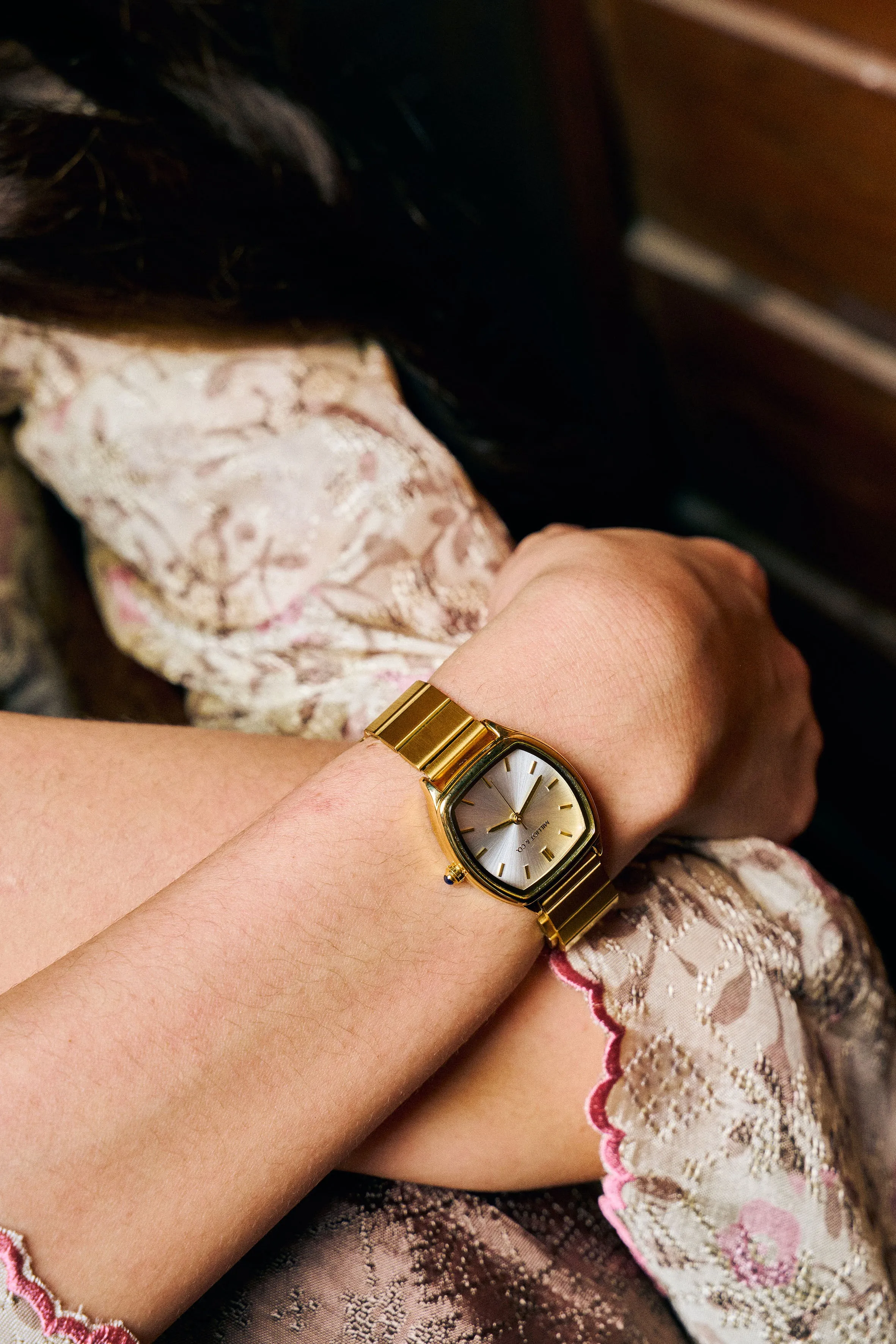 Kendall Gold Stainless Steel Analogue Watch (Gold)