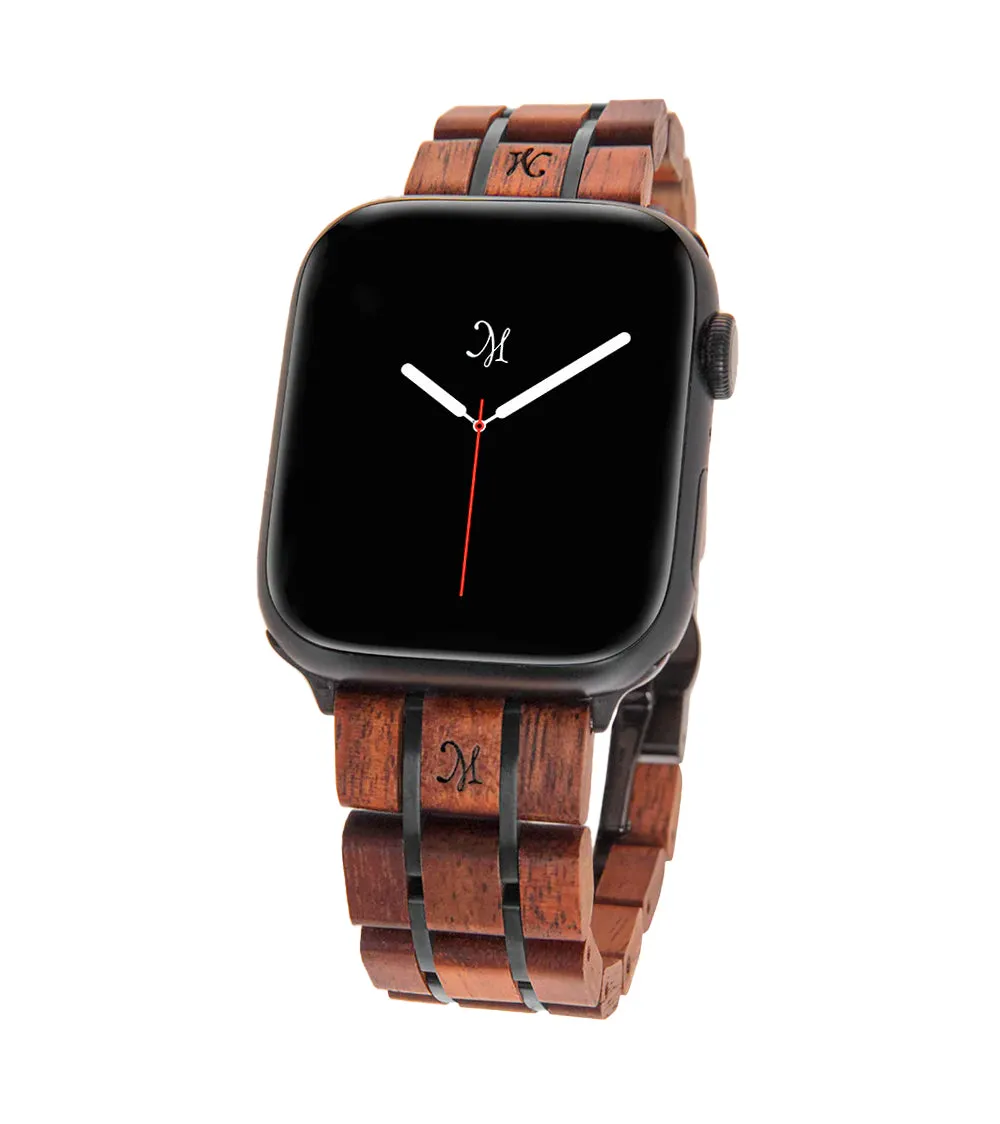 Koa Black Apple Watch Band