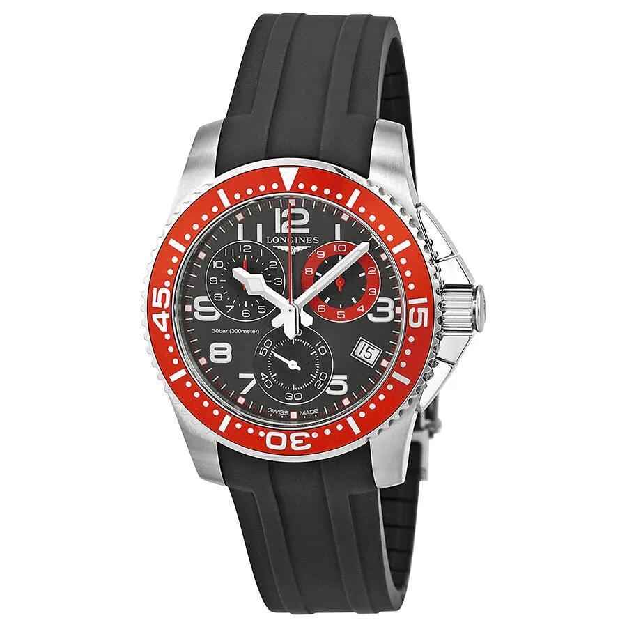 Longines HydroConquest Chronograph Black Dial Stainless Steel Men's Watch L36904592