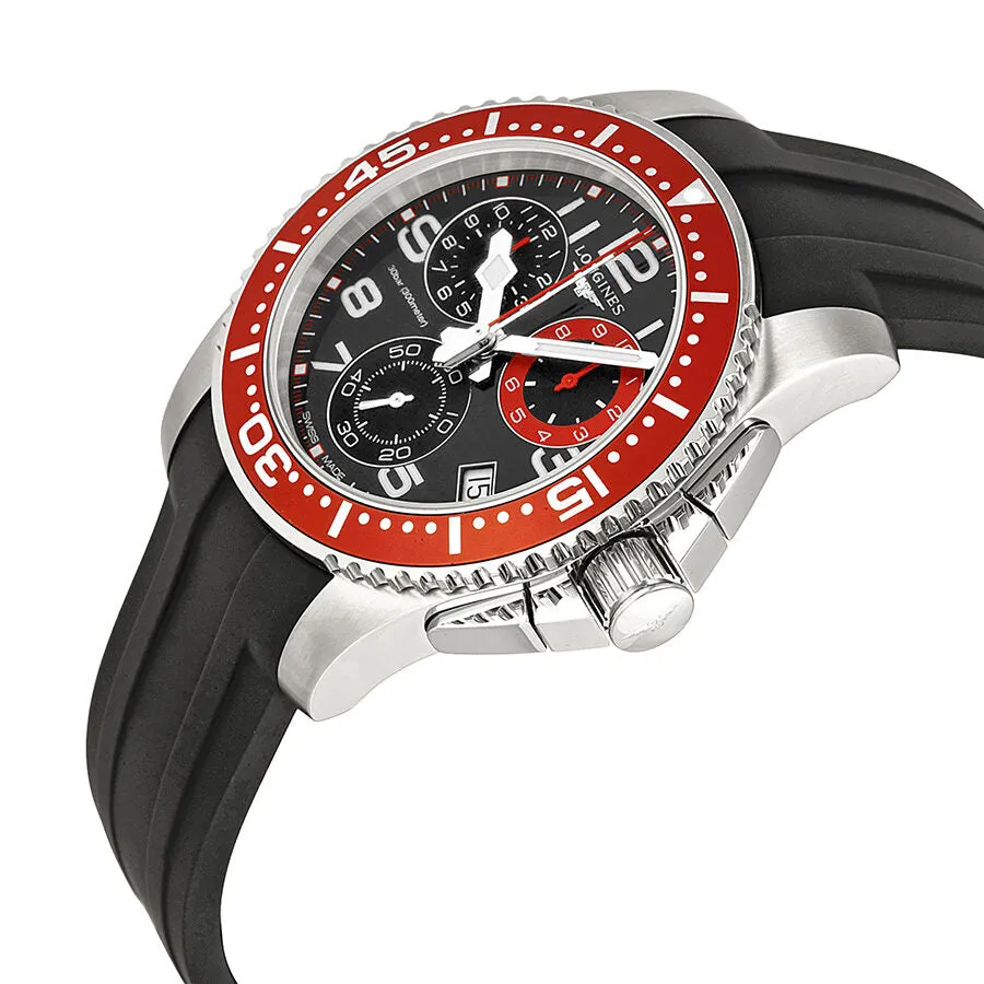 Longines HydroConquest Chronograph Black Dial Stainless Steel Men's Watch L36904592