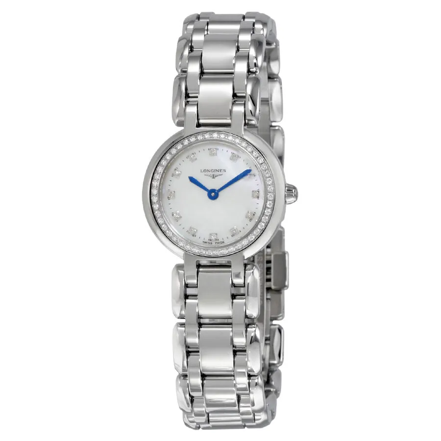 Longines Primaluna Mother of Pearl Dial Stainless Steel Diamond Ladies Watch L8.109.0.87.6