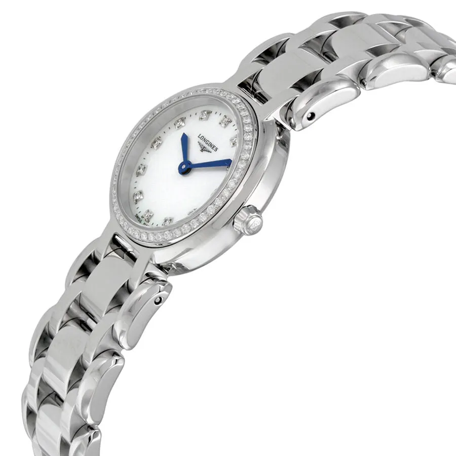 Longines Primaluna Mother of Pearl Dial Stainless Steel Diamond Ladies Watch L8.109.0.87.6