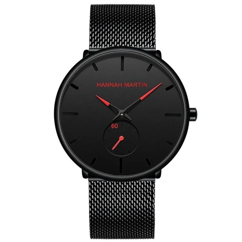 Lucas Classic Men Watch With Black Milanese Strap