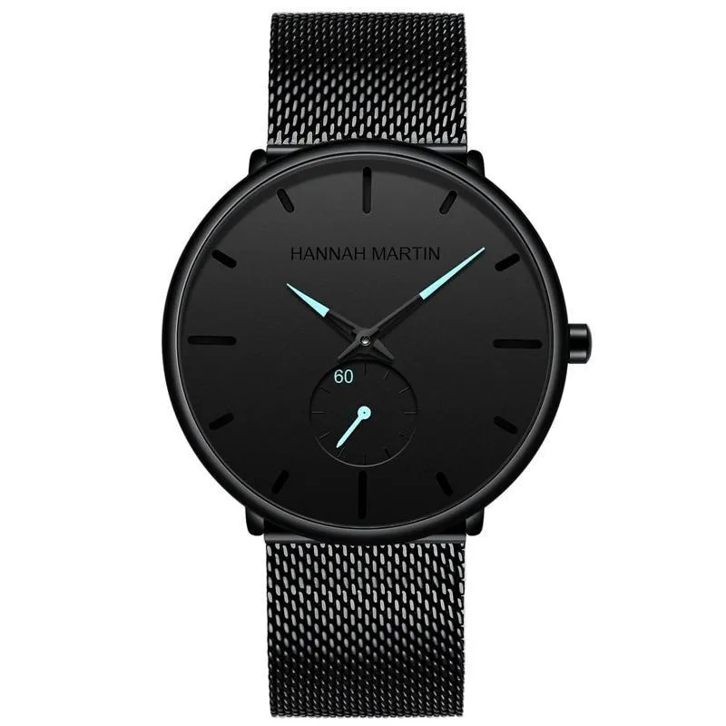 Lucas Classic Men Watch With Black Milanese Strap