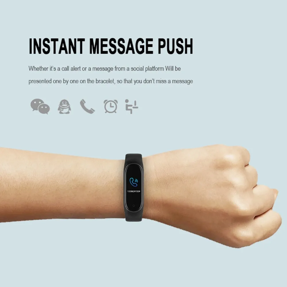 M4 Smart Fitness Watch with *** 1 x FREE DESIGNER STRAP ***