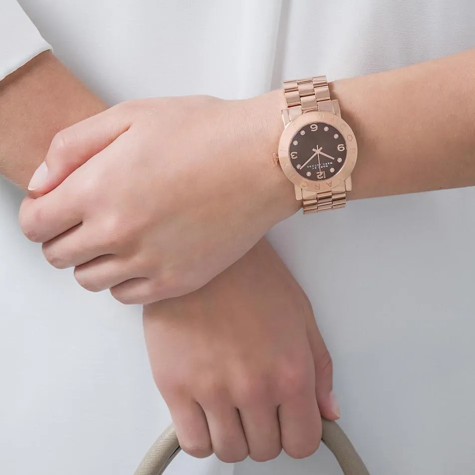 Marc By Marc Jacobs Amy women's rose gold plated watch MBM3167