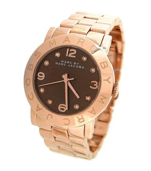 Marc By Marc Jacobs Amy women's rose gold plated watch MBM3167