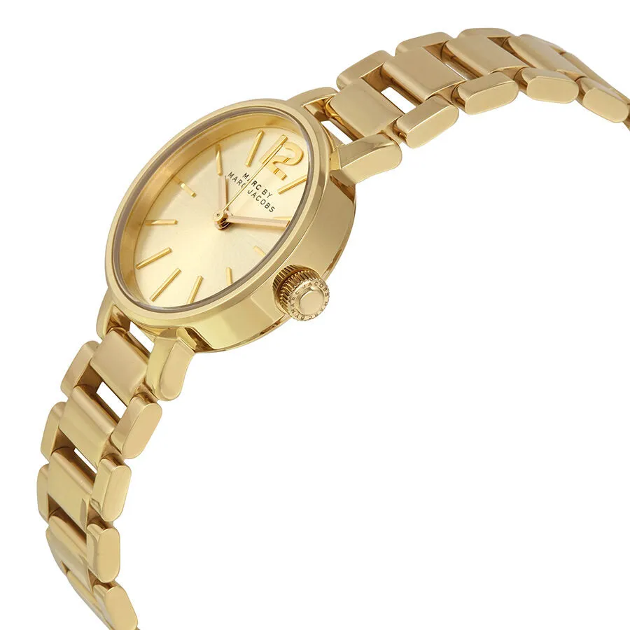 Marc By Marc Jacobs Peggy Gold Sunray Dial Gold-tone Stainless Steel Ladies Watch MBM3405
