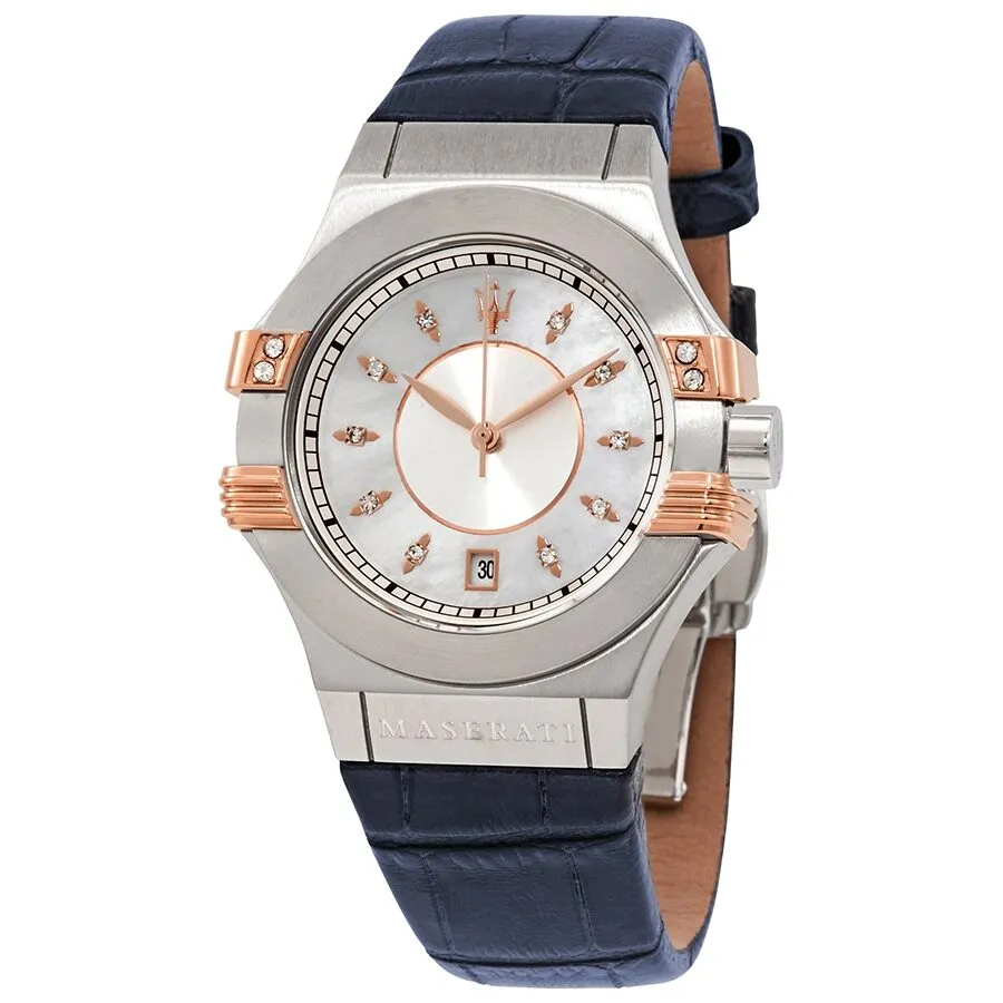 Maserati Potenza Diamond Silver Dial Ladies Watch R8851108502